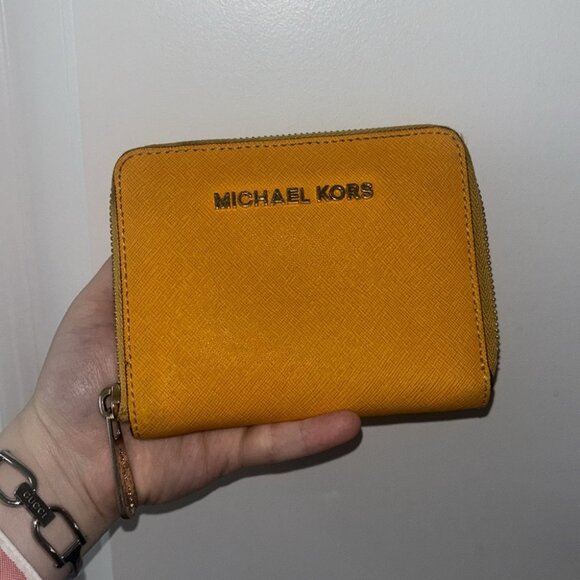 Michael Kors Tangerine Compact Small Zip Wallet - Picture 8 of 8